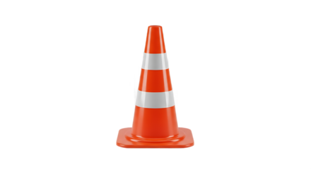 Traffic Cone on the Road