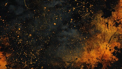 Abstract textured background with orange and dark tones