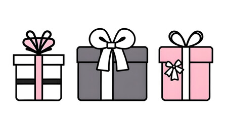set of gift boxes, gift box collection, present boxes, wrapped gifts, gift pack set, festive boxes, colorful gift boxes, ribbon bows, birthday gifts, holiday presents, surprise boxes, celebration gift