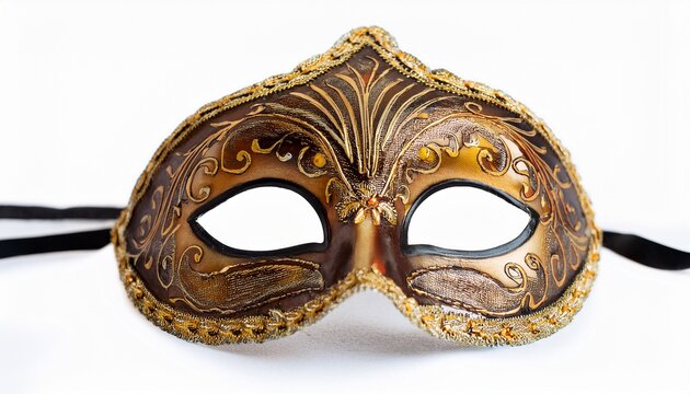 elegant isolated venetian mask with intricate patterns - Powered by Adobe