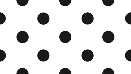 Minimal Black Polka Dot Pattern Icon.