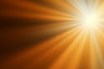 Glowing Sunrays on Black Background, Golden Sunlight Streaming Through Darkness, Sunbeam Abstract...
