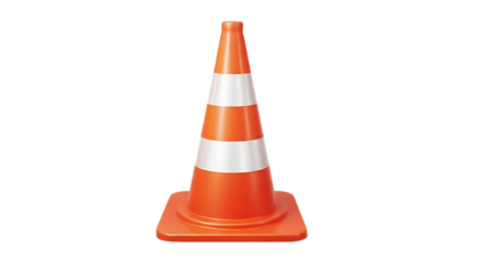Traffic Cone on the Road