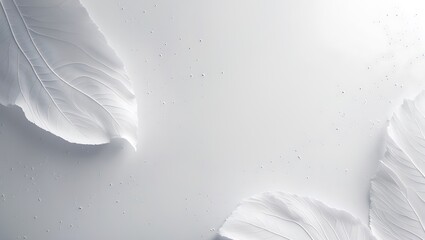 Obraz premium Close up of delicate white feathers with soft lighting and subtle textures creating a serene background