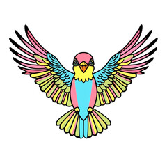 PNG illustration of a bird