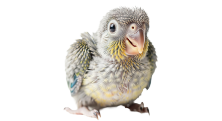 Papageienküken auf transparentem Hintergrund, PNG