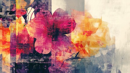 Abstract floral art