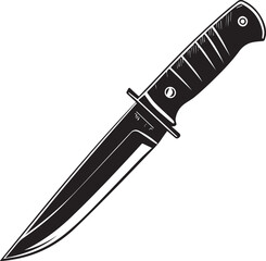 Combat Knife Vector Art