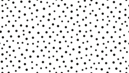 Small Black Polka Dots Seamless Pattern Vector.