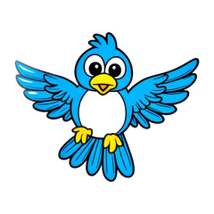 PNG illustration of a blue bird