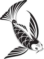 Koi Fish Art Illustration