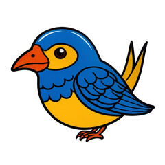 blue bird on a branch PNG