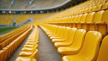 Obraz premium Empty stadium seats
