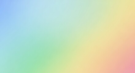 Fototapeta premium Soft Pastel Rainbow Gradient Blending Diagonally from Blue to Pink