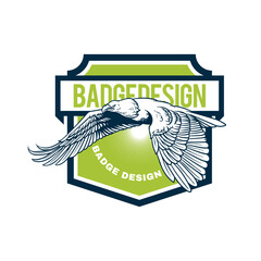 eagle modern badge design