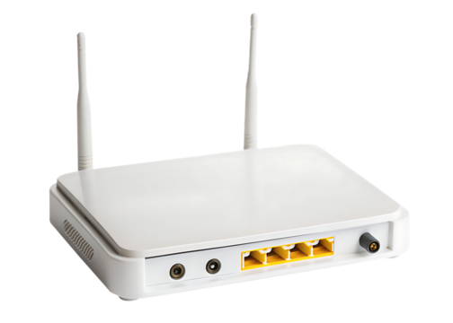 White router  isolated on a transparent background