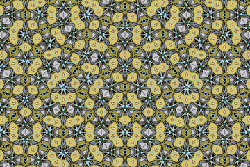 Seamless Perspective Template Background Art Luxury Tile Texture Cloth Fabric Geometric Graphic Digital Symmetric Endless Design Wallpaper Fashion Interior Visual Textile Decoration Shape Pattern.