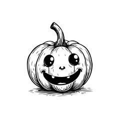 Whimsical autumn harvest festival with a friendly pumpkin illustration and seasonal charm for