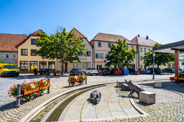 Altstadt, Hassfurt, Haßfurt, Bayern, Deutschland 