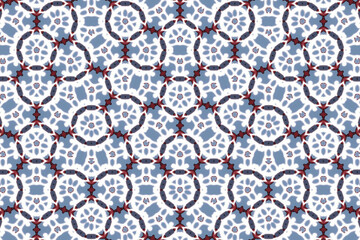 Seamless Perspective Template Background Art Luxury Tile Texture Cloth Fabric Geometric Graphic Digital Symmetric Endless Design Wallpaper Fashion Interior Visual Textile Decoration Shape Pattern.