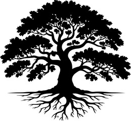 Tree Silhouette Vector Art