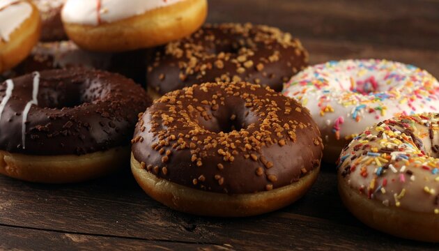 donuts with chocolate