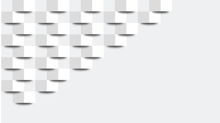 Abstract White Geometric 3d Cube Pattern Background