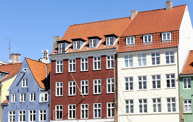 Nyhaven portin in the old city of Copenhagen, Denmark