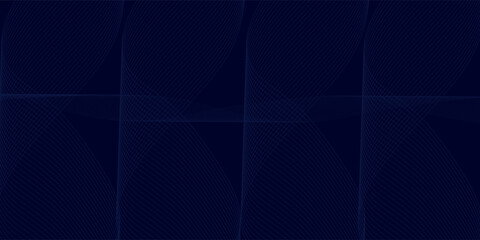 Fototapeta premium modern wave curve abstract dark blue background, blending curve lines wave. Vector illustration.