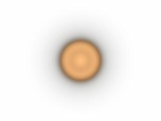 A single, glowing, orange orb with a soft glow effect, isolated on a transparent background