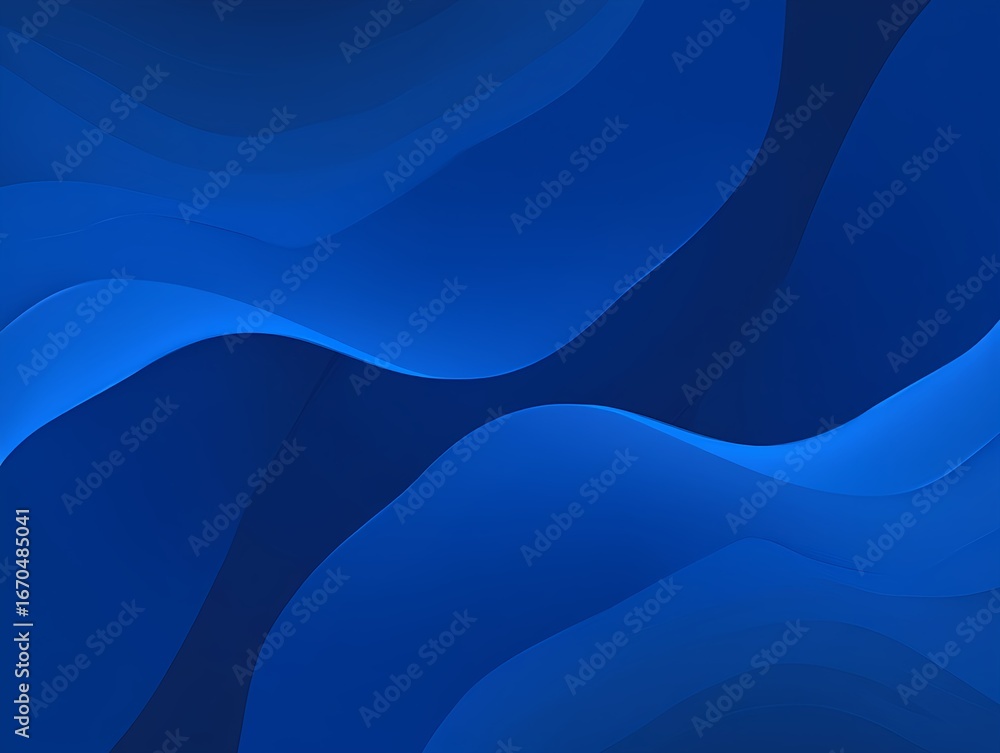 Aufkleber abstract blue wave background with smooth gradient for modern design and presentation