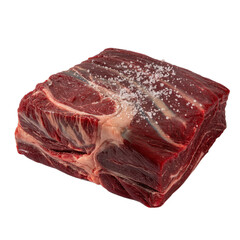 Fototapeta premium Raw beef meat isolated on white background