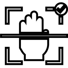 gas pump nozzle, scanner icon 