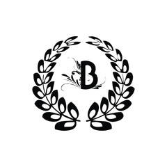 monogram letter B, letter B monogram, B initial monogram, monogram B, custom letter B, floral monogram B, vintage letter B, elegant letter B, decorative letter B, modern monogram B, B monogram design,