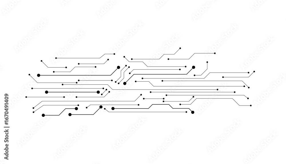 Poster abstract digital background with technology circuit board texture. electronic motherboard illustrati