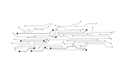 Abstract digital background with technology circuit board texture. Electronic motherboard illustration. Communication and engineering concept. Vector illustration