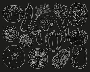seamless pattern with vegetables