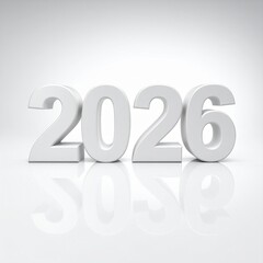 Merry Christmas and Happy New Year 2026 on a 3D Design Image With an AI-generated Image