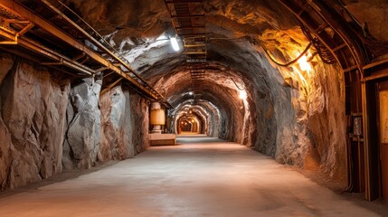 Deep geological repository tunnel for nuclear waste storage