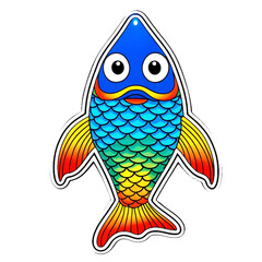 PNG illustration of a cartoon fish