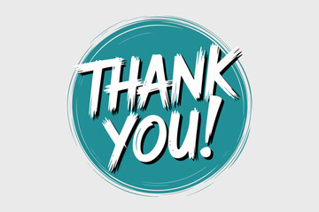 Bold white thank you text design with vibrant color accents suitable for celebrations and gratitude messages