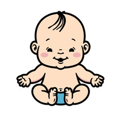 Baby Cartoon Design PNG