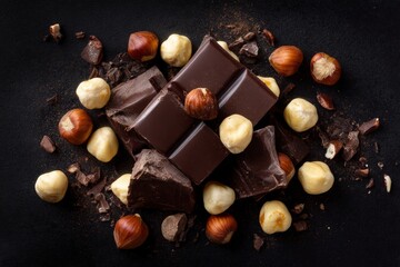 Dark chocolate and hazelnuts (1)