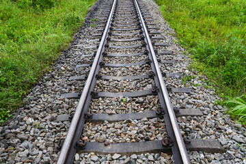 Railway track in the rural area