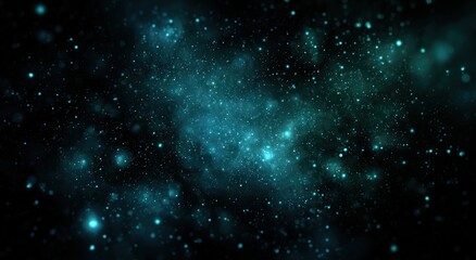 Deep space nebula, teal, and dark