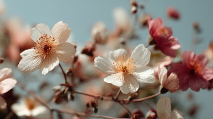 Obraz premium Delicate Blossoms in Soft Pastel Hues