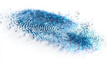 A detailed, abstract representation of a fingerprint