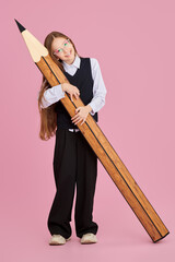 Giant pencil smile