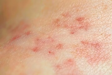 Fototapeta premium Skin allergy rash dermatitis texture close up backgroun