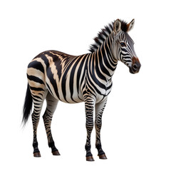 Majestic Zebra Standing Gracefully in a Natural Habitat Scene